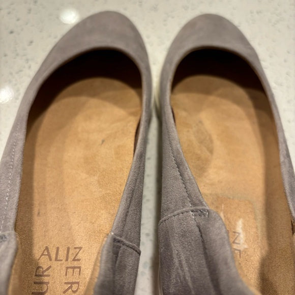 Naturalizer Womens Susan Leather Slip On Wedge Heels Gray Size 10 Medium - Picture 10 of 11